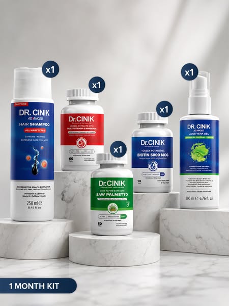 Complete 1-Month Hair Care Set