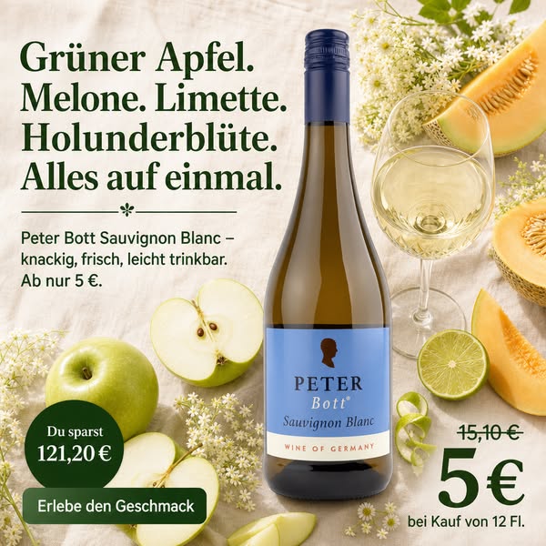Frisch. Knackig. Gefährlich leicht zu trinken.