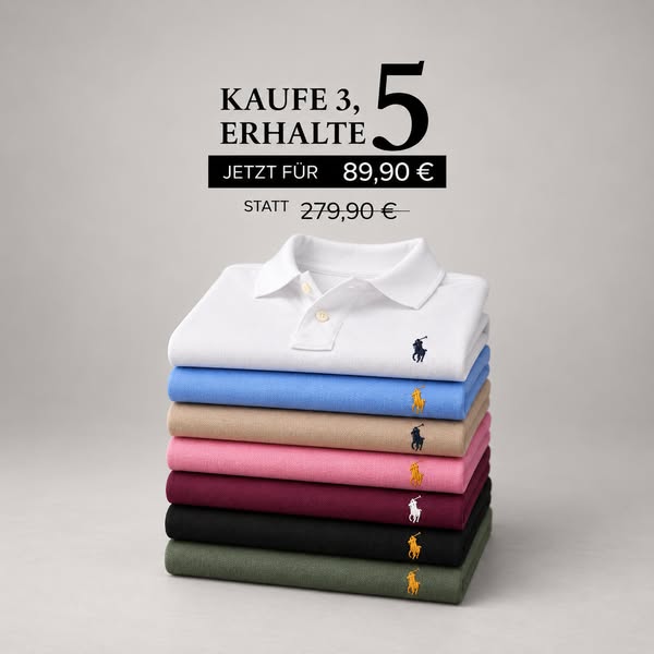 5 Premium Polo – nur 89,90€