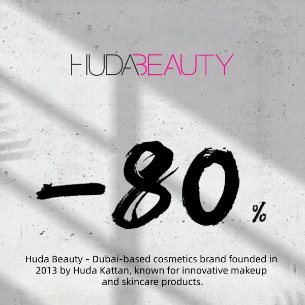 Huda Beauty Nur heute: 80 % Rabatt
