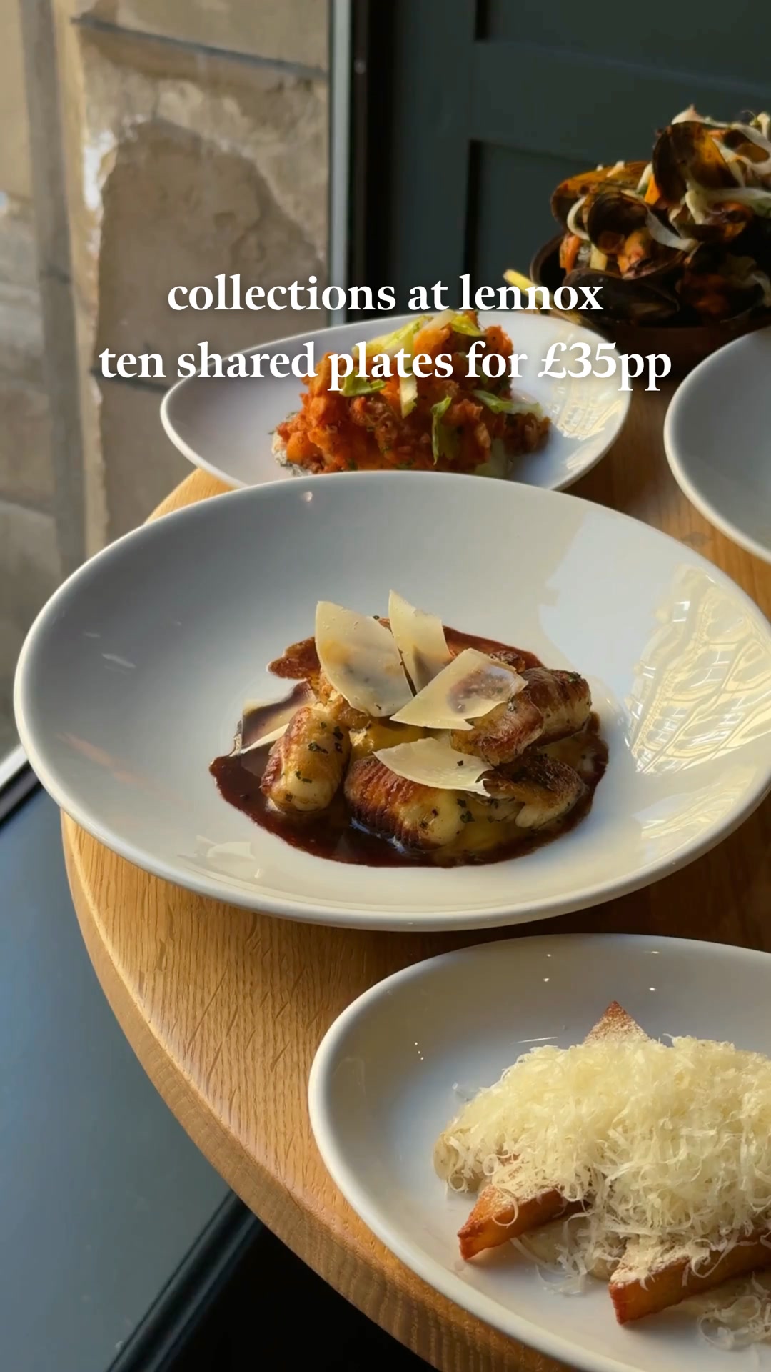 £35pp | collections | 10 sharing plates