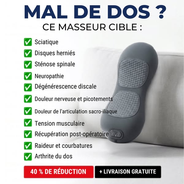 Trois méthodes efficaces pour soulager vos douleurs de dos.