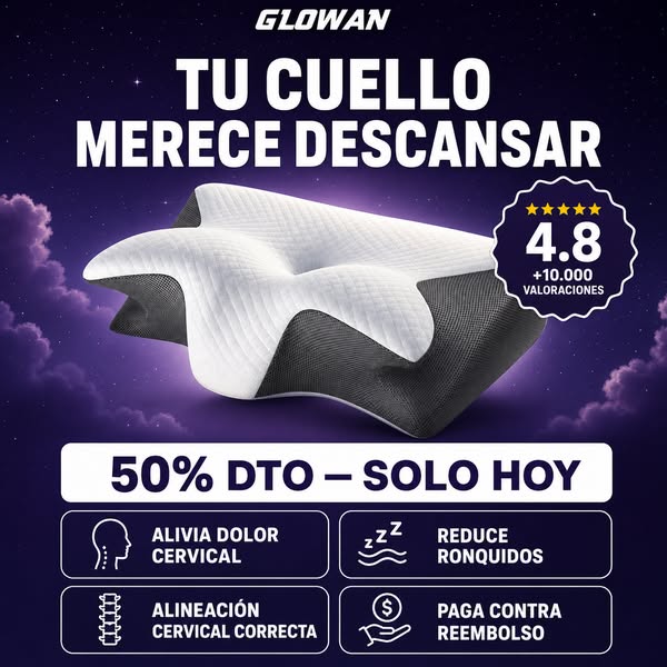 Tu cuello merece descansar — hoy con 50% de descuento Primary text