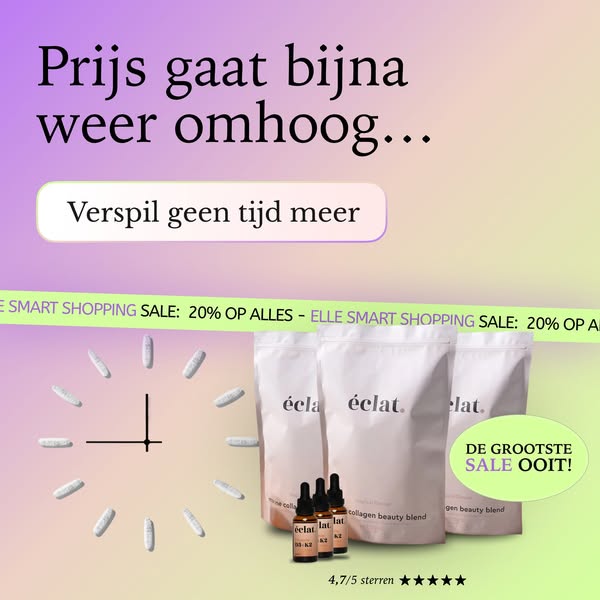 Code ELLE26 voor 20% korting