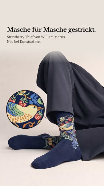 Eingestrickt, nicht bedruckt