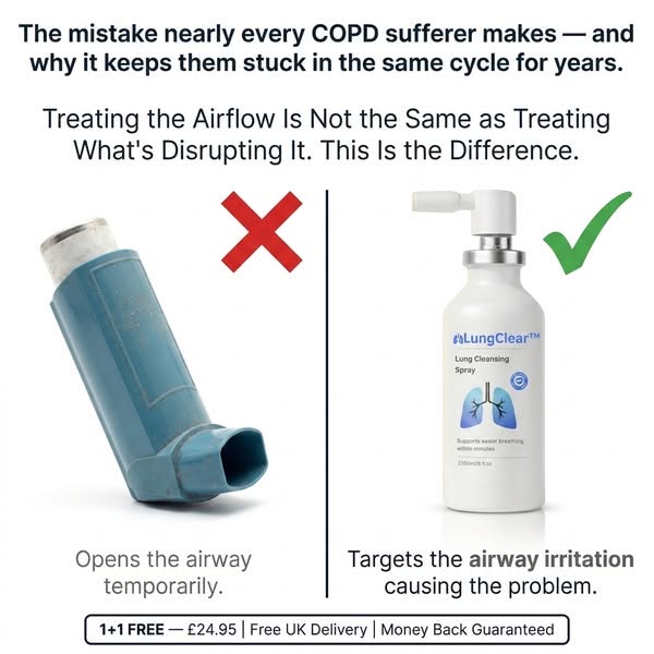 Restores free breathing and breaks shortness of breath
