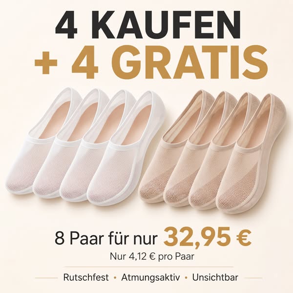 Die Nr. 1 unter den unsichtbaren Socken in Deutschland!