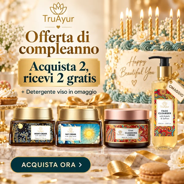 Acquista 2 prodotti, ne ricevi 2 in omaggio + un detergente viso gratuito