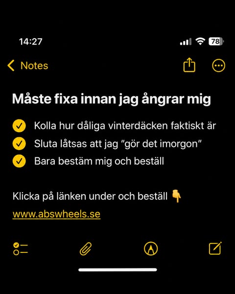 Fixa vinterdäcken idag