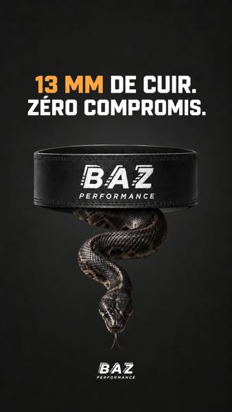 Ceinture De Force - Cuir 13mm