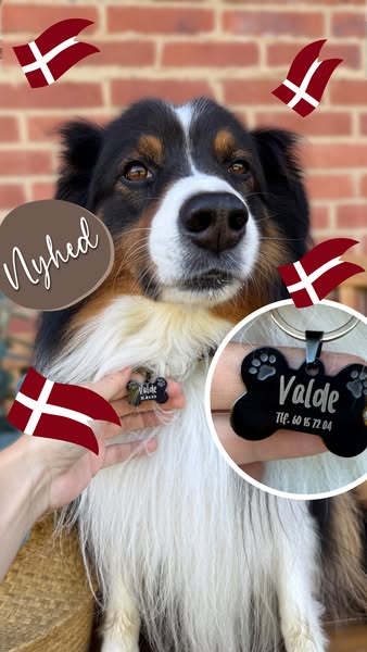 Hundetegn med personlig gravering