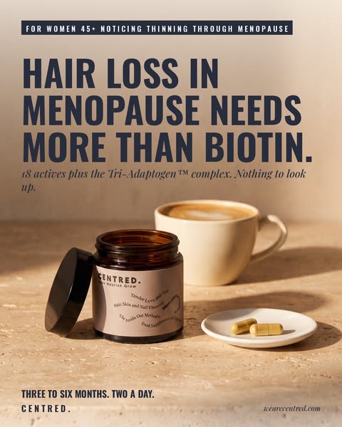 More Than Biotin. Built for Menopause.