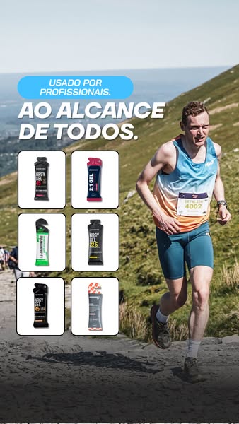 Géis energéticos de nível profissional