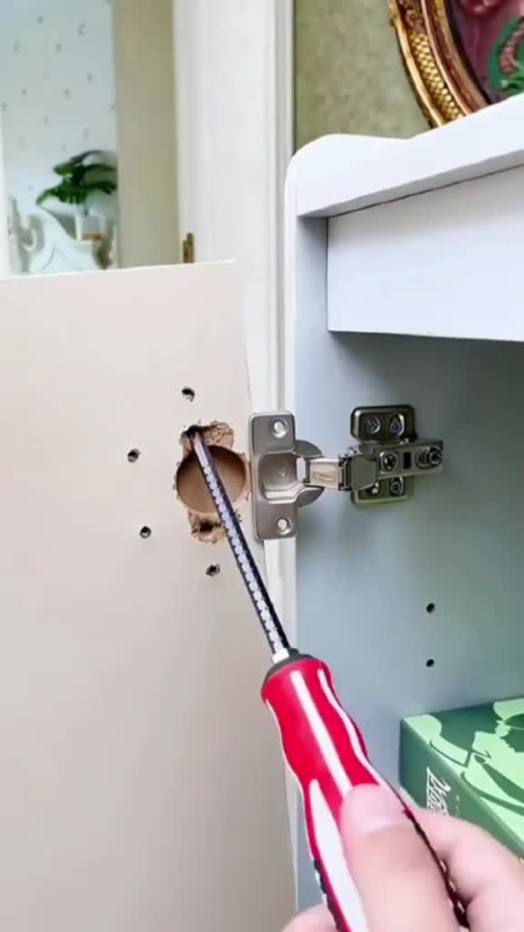 Cabinet Door Hinge Repair Plate 10-Piece Set