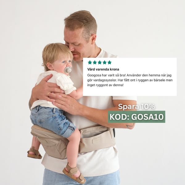Använd koden: "GOSA10" spara 10%
