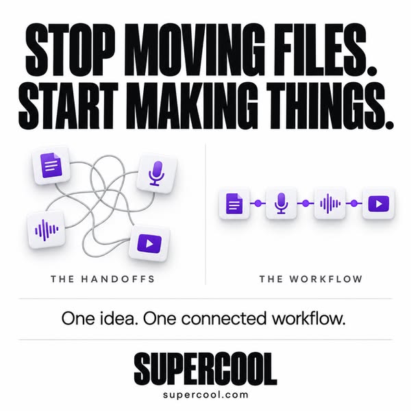 Less File Moving. More Creating.