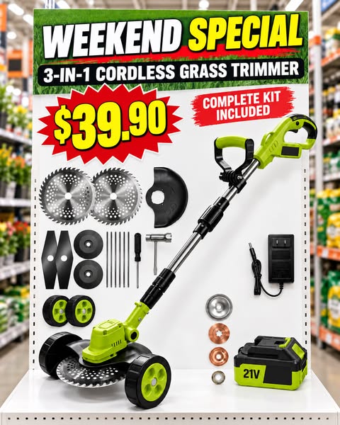 Cordless 3-in-1 Trimmer — $39.90