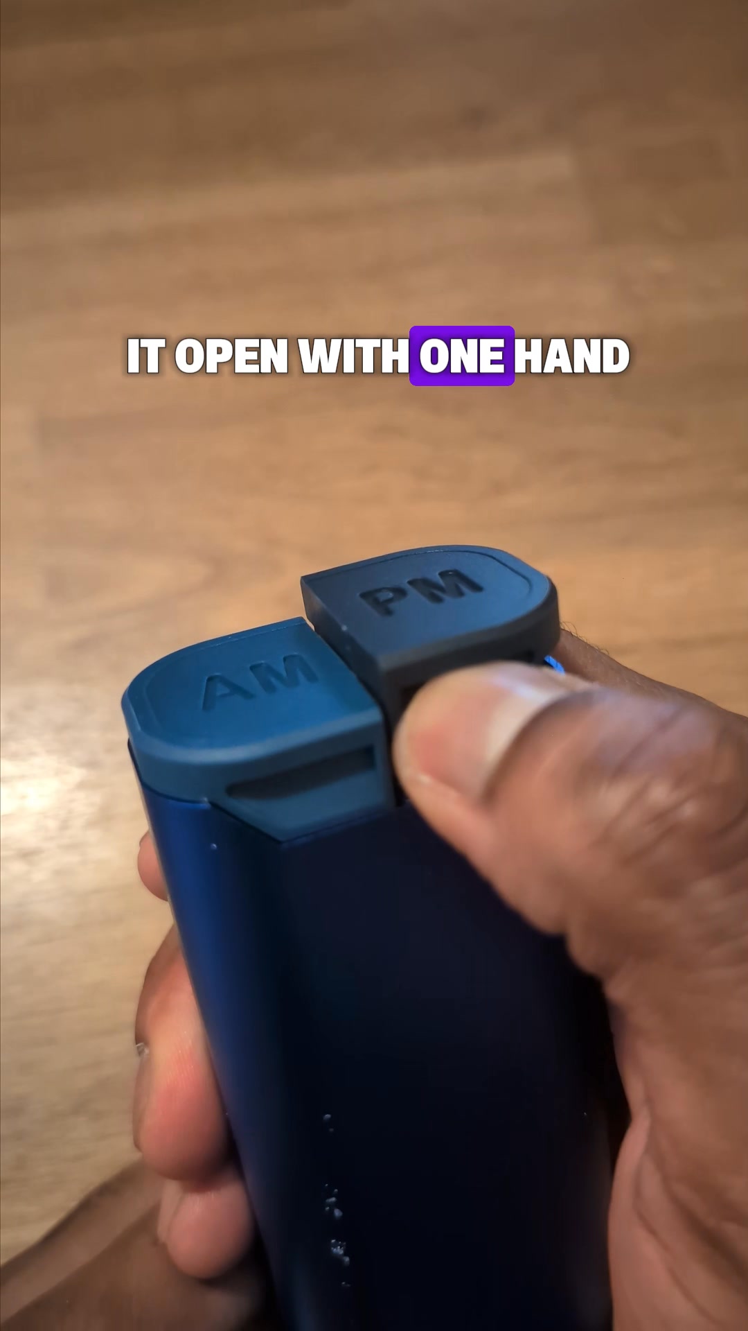 The counter-worthy pill box