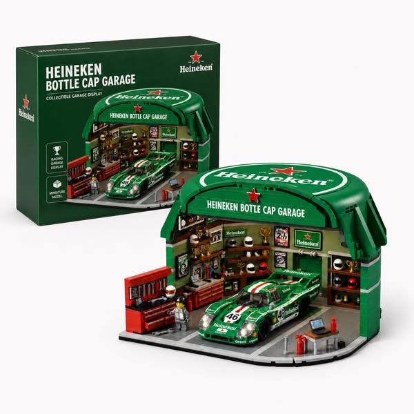 Green Cap Garage Building Set