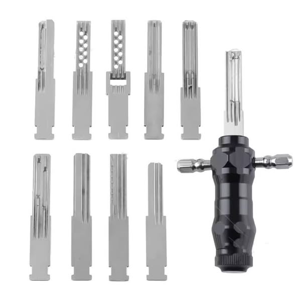 The creative behind it: Tubular Lock Pick Set: 9-in-1 Precision Unlocking Tool for Locksmiths