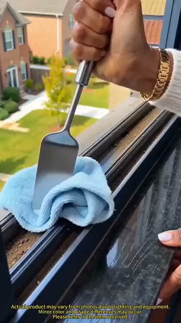 3-in-1 Detachable Window Cleaning Brush Streak-Free Shine, Half the Effort