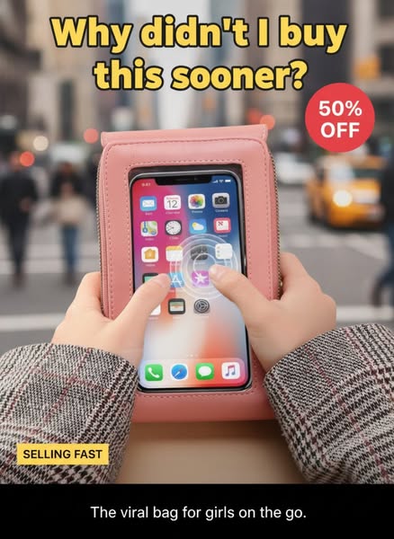Stylish Mini Cross‑Body Phone Bag