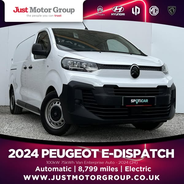 SAVE £1,200! 2024 Citroën ë-Dispatch Enterprise EV Van!