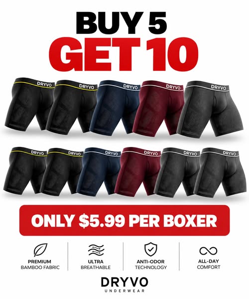 The DryFit Boxer — BambooFlex™