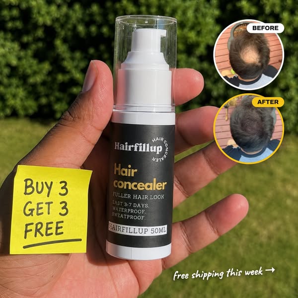 O criativo por trás: Hairfillup Hair Concealer 50ML - Waterproof 3–7 days.