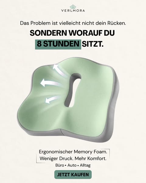 Rückenschmerzen beim Sitzen?