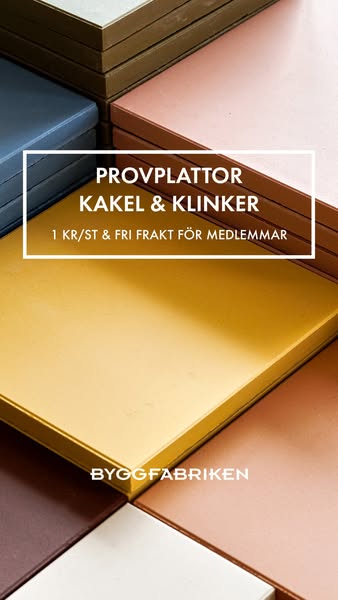 Provplattor för 1 kr/st & fri frakt för medlemmar