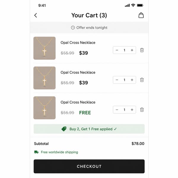 Buy 2, Get 1 Free Ends Today