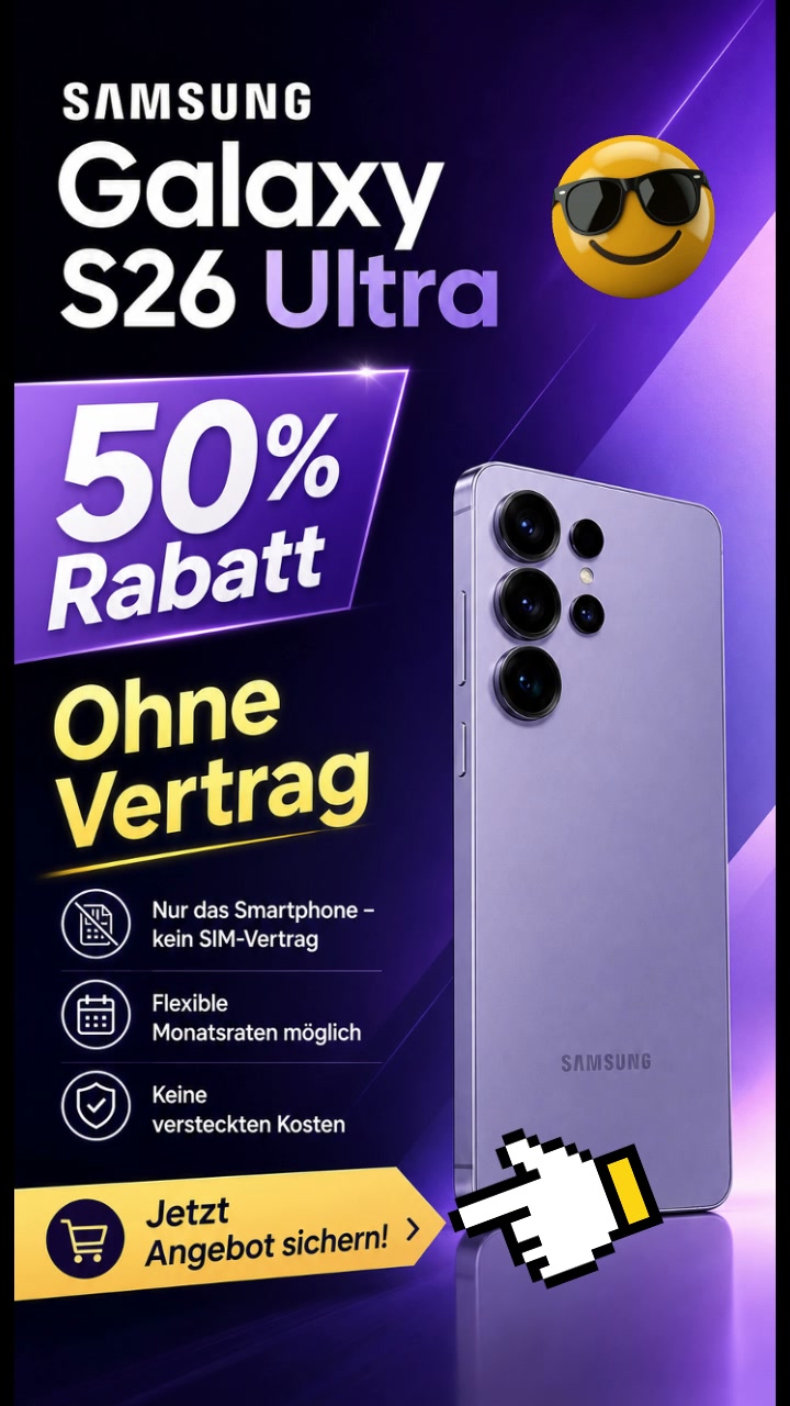 Samsung S26 ohne SIM-Vertrag | Sofort lieferbar