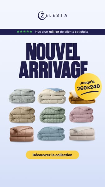 Couettes 2-en-1 : tailles jusqu'à 260x240