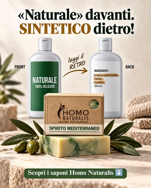 Saponi uomo 100% naturali