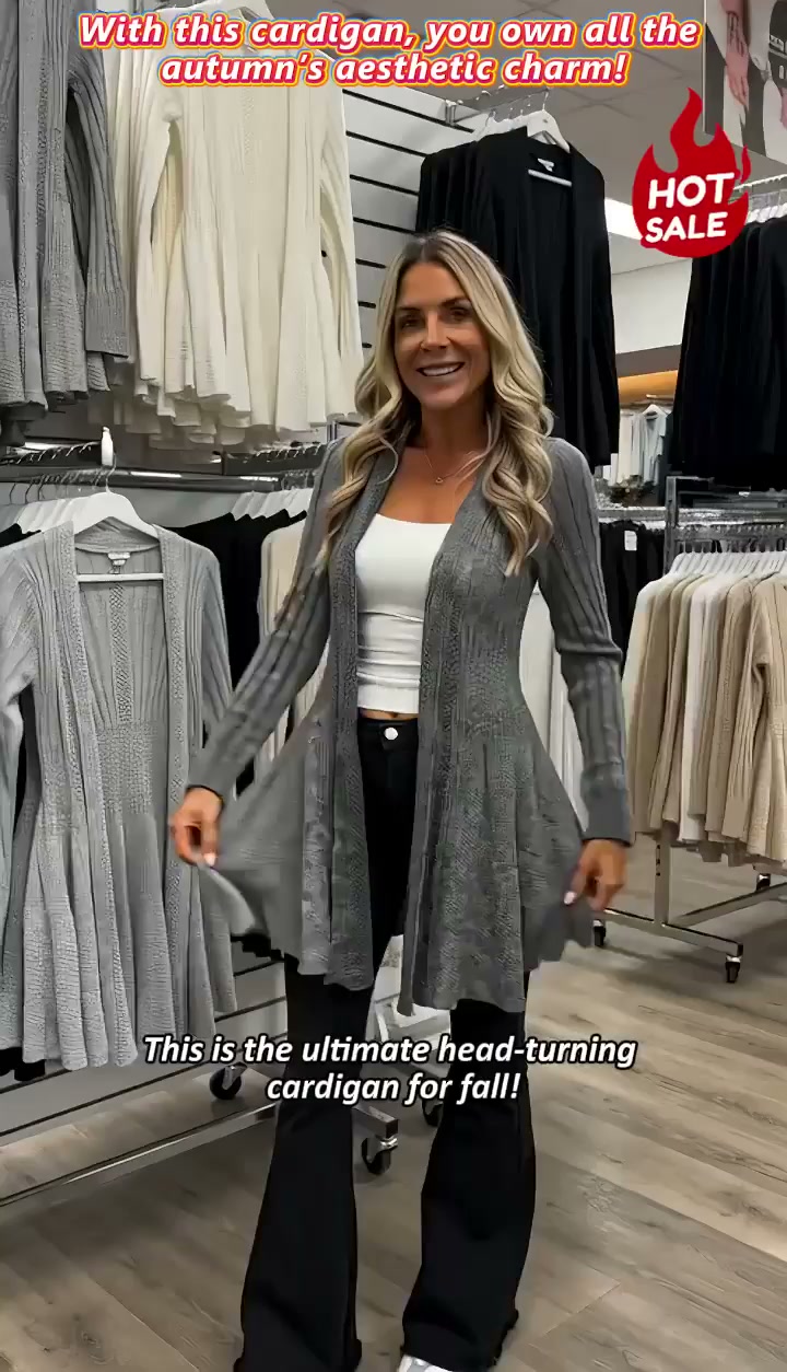 Women's Soft Knit Open-Front Cardigan – Elegant & Easy to Layer