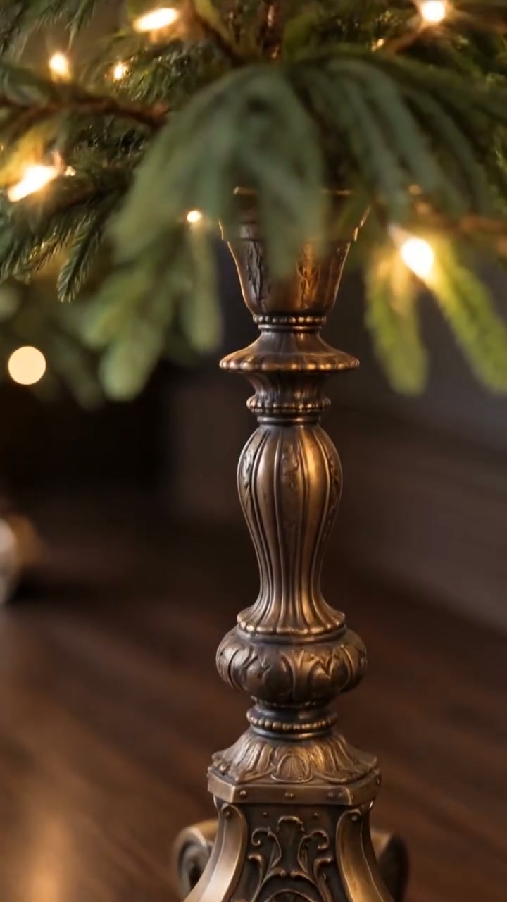 Vintage Lighted Norfolk Pine Trees