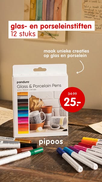 Panduro Glas en porseleinstiften