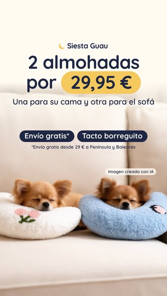2 almohadas por 29,95 € + envío gratis