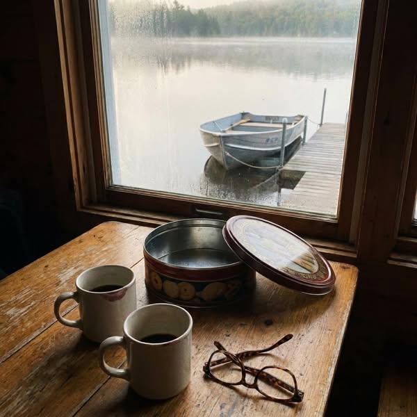 The woman across the lake stopped coming for coffee.