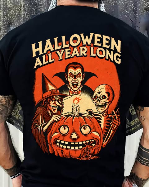 HALLOWEN ALL YEAR LONG T-SHIRT - FROM WOMAN/MAN/CHILD - TRNN00 (SKU260