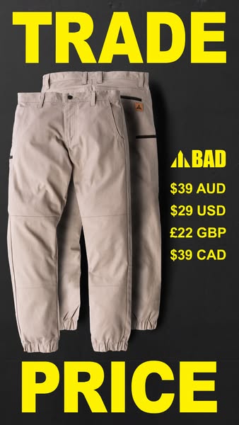 Real Work Pants. Unreal Price – $39