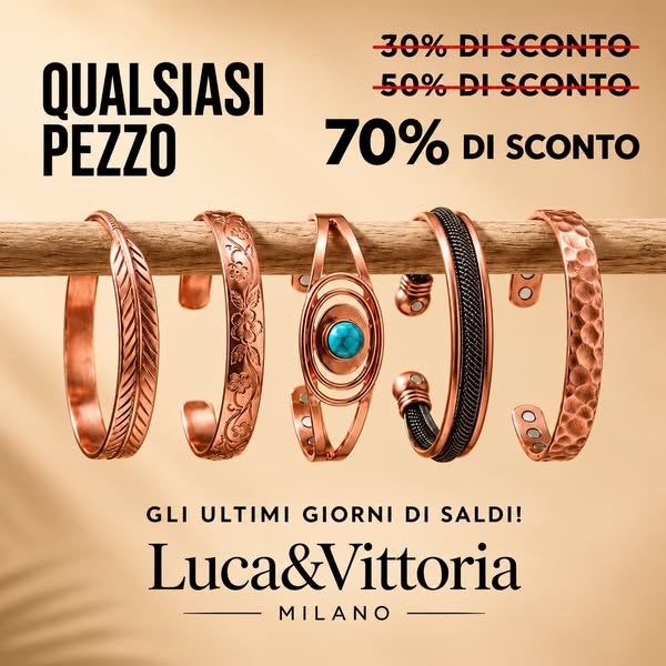 Gioielli in Rame Puro al 99.9%