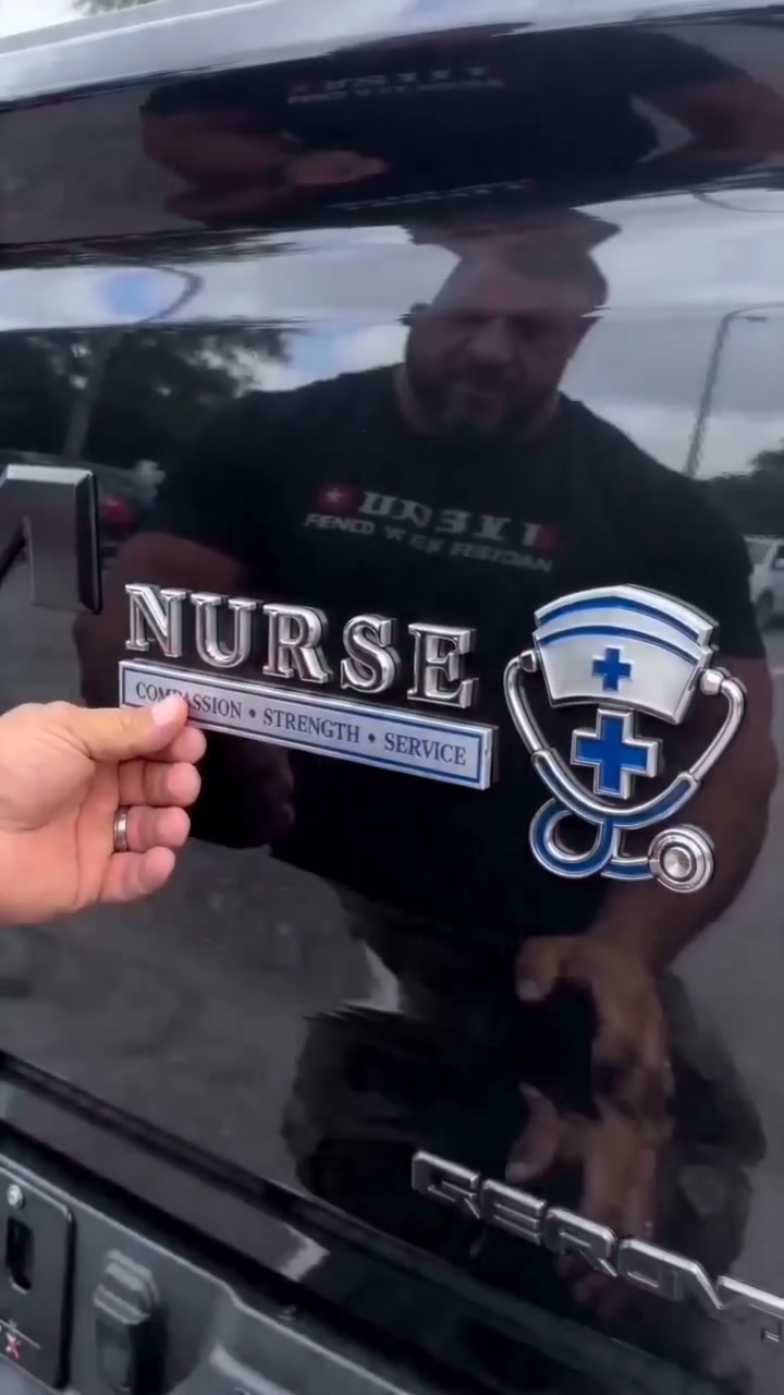 NURSE: Compassion. Strength. Service.—A Metal Badge for the Title You Earned