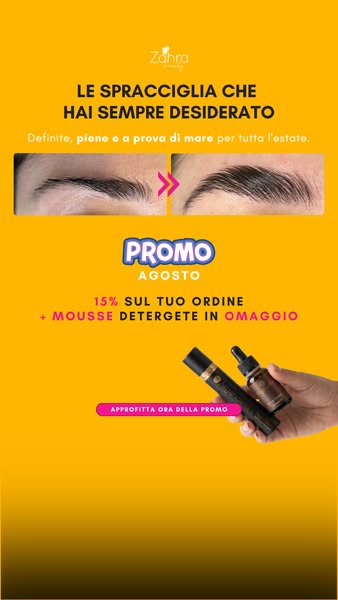Sopracciglia folte e naturali