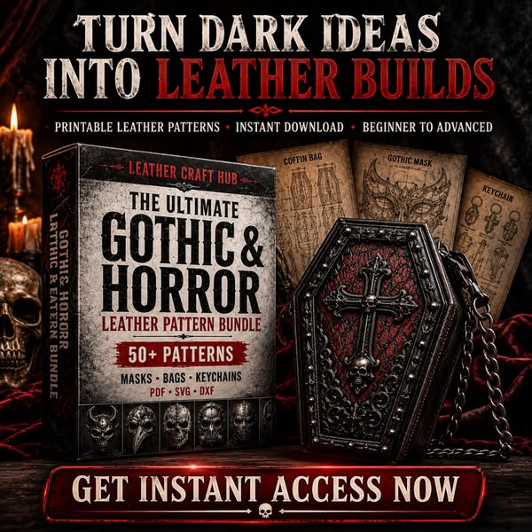 50+ Gothic & Horror Leather Pattern Bundle