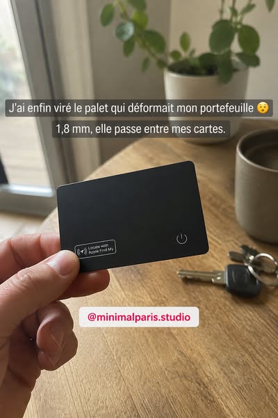 Un AirTag ne rentre dans aucun portefeuille. Une carte, si.