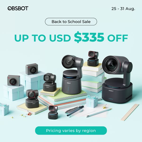 OBSBOT Back to School Sale