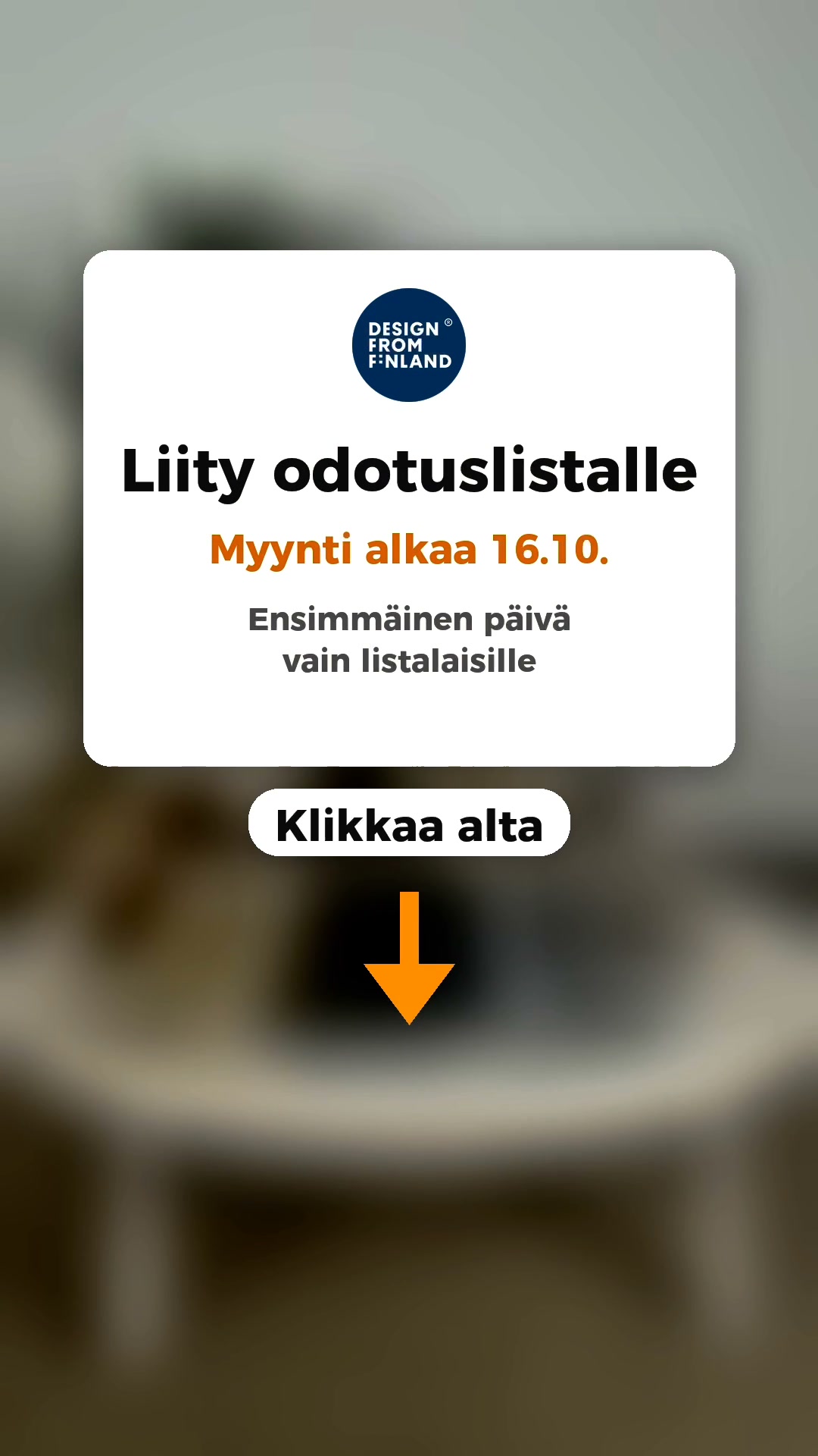 Talvisuosikit palaavat 16.10.