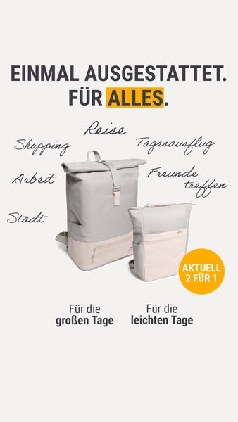 2in1-Rucksack geschenkt